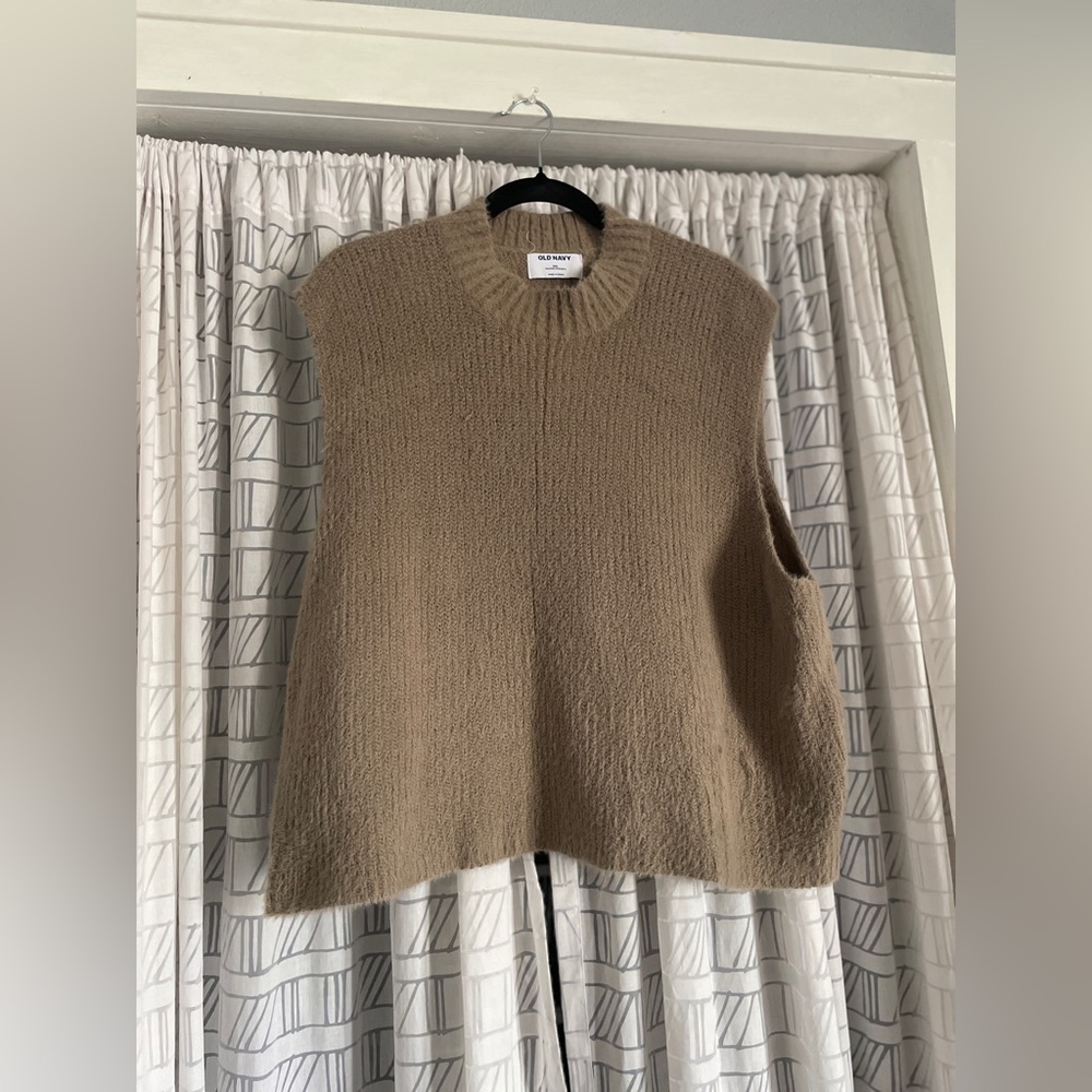 Tan Sleeveless Sweater